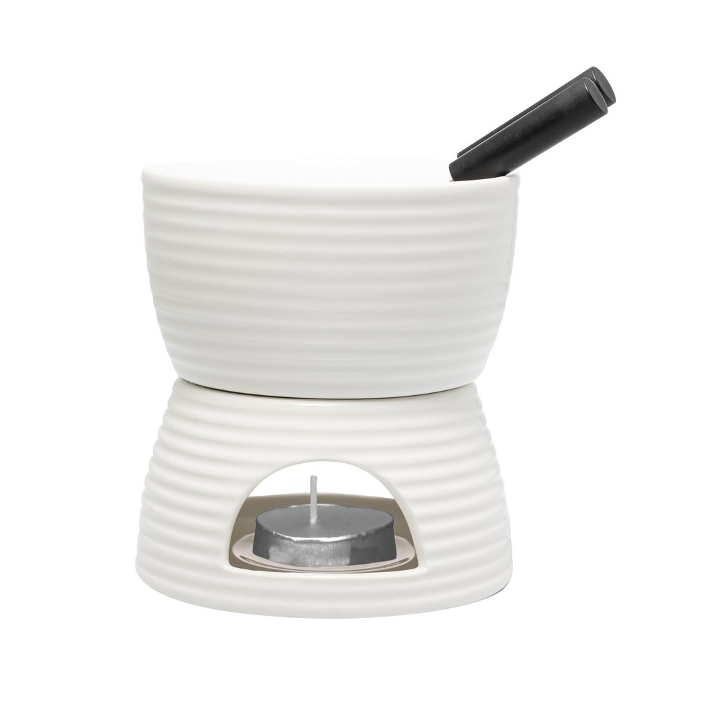 Aparelho de Fondue 6 Peças Lines Branco - Wolff