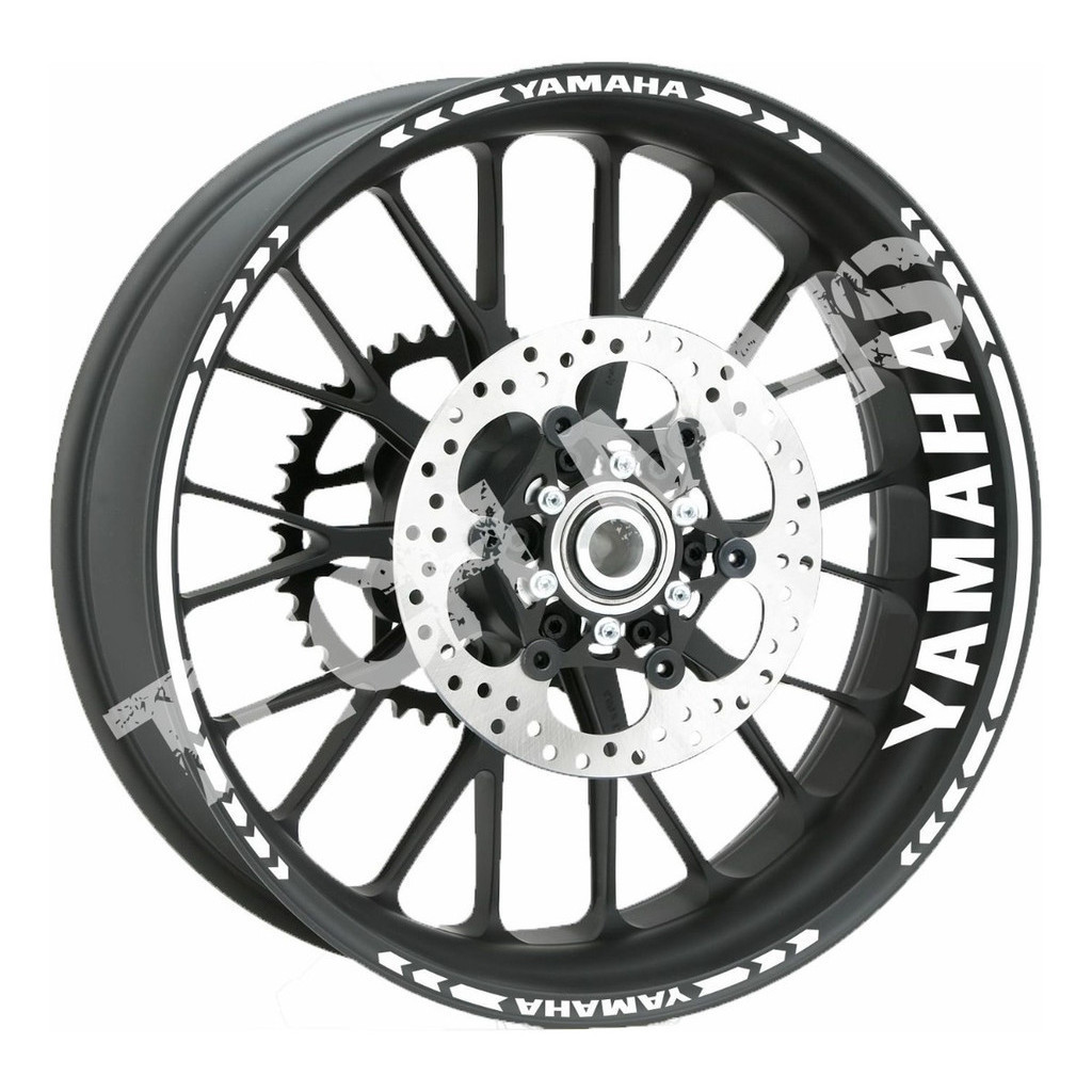 Adesivos Refletivo  De Rodas Frisos Para Moto Yamaha Uni. 8l refletivo