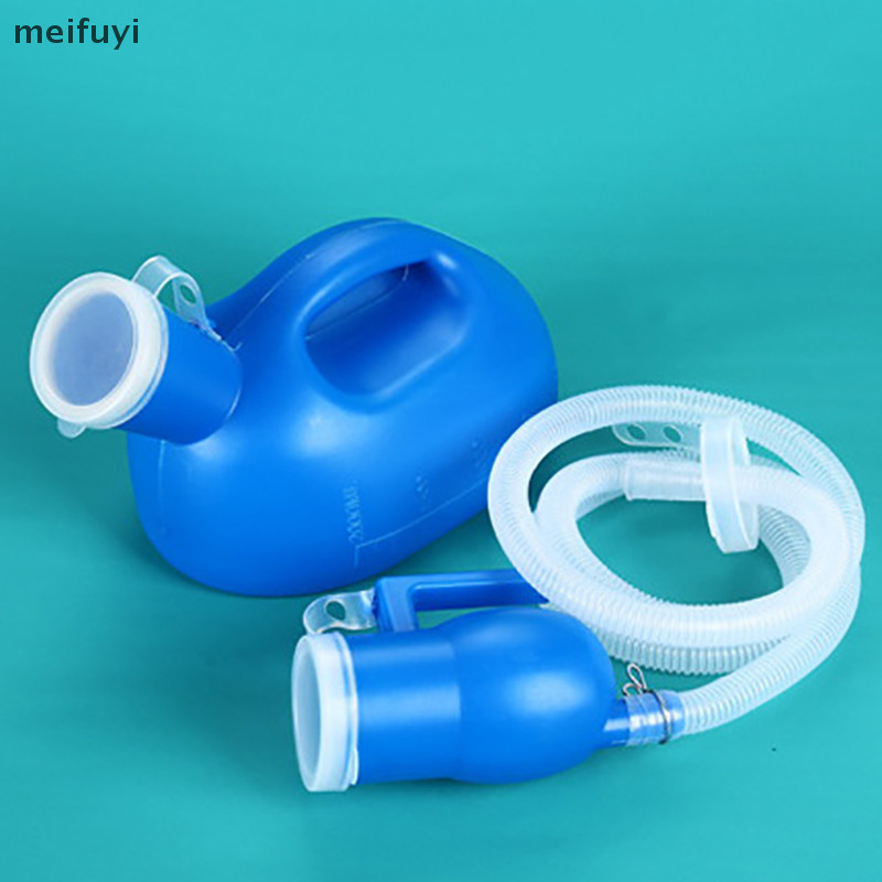 meifuyi Fornecimento De Sanitários Para Uso Ao Ar Livre 2000ml Coletor De Garrafa De Urina De Cama Masculina Com Tubo De 160cm Portátil BR