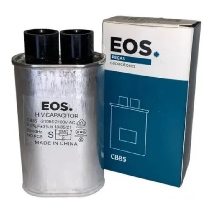 Capacitor de Alta Tenção 0.95uf 2100v  Para Microondas Electrolux Terminal fino Up Energy Bivolt