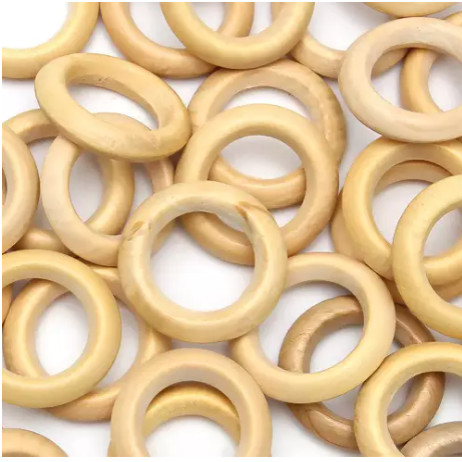 Argola de Madeira 6cm  - Argola para cinto - Macramê - Cortina - Guardanapo em Oferta na Shopee