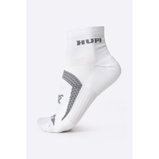 Meia HUPI Running Pro Prime Branco e Cinza - LT para pés menores 34-38 em Oferta na Shopee