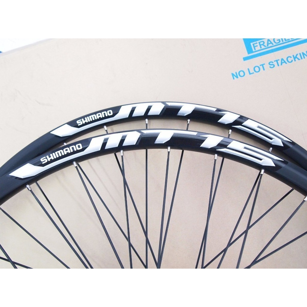 Par Roda 26 Shimano Mt-15-k8/9/10v. Center Lok Preto.novo.