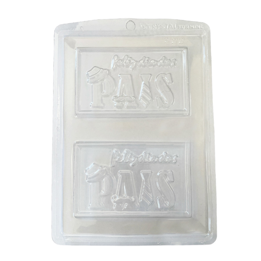 Forma de Acetato Feliz Dia dos Pais - Ref.222 - 1 unidade - Crystal - Rizzo - Home & Living