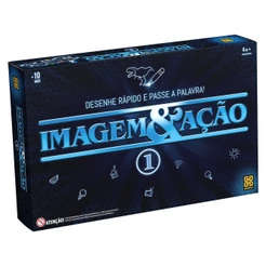 JOGO IMAGEM E AÇÃO 1 GROW BRINQUEDO DE MESA DIVERSÃO DESENHAR TABULEIRO GAME ADVINHA PERGUNTA CARTAS