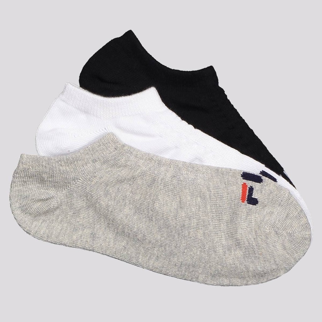 Kit Meia 3 Pares Fila Cano Curto Lisa em Oferta na Shopee