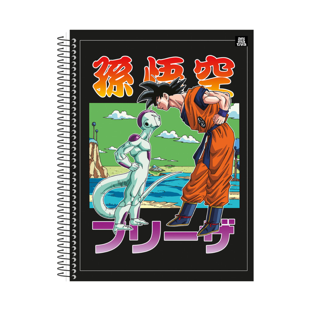 Caderno 10 Matérias Universitário Dragon Ball 160 Folhas Rivais - Animativa em Oferta na Shopee
