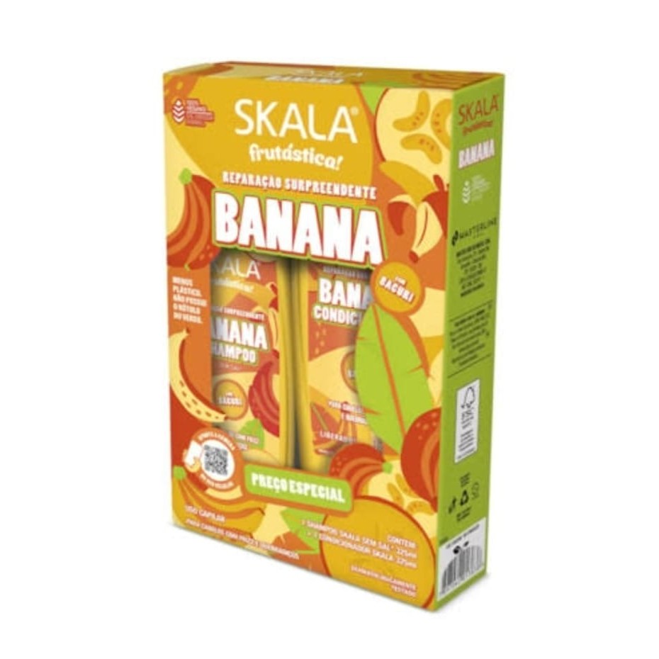 Kit Skala Banana Shampoo 325ml + Condicionador 325ml