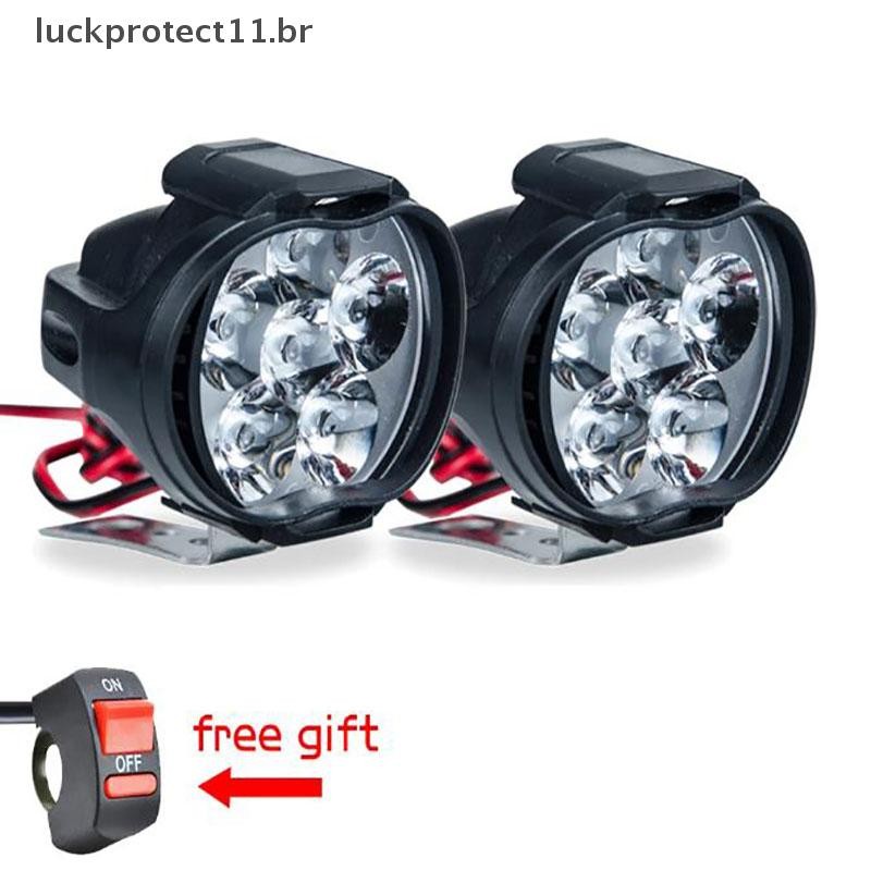LTBR 1 LED Farol De Motocicleta Branco Super Brilhante 6 Holofote De Trabalho ~