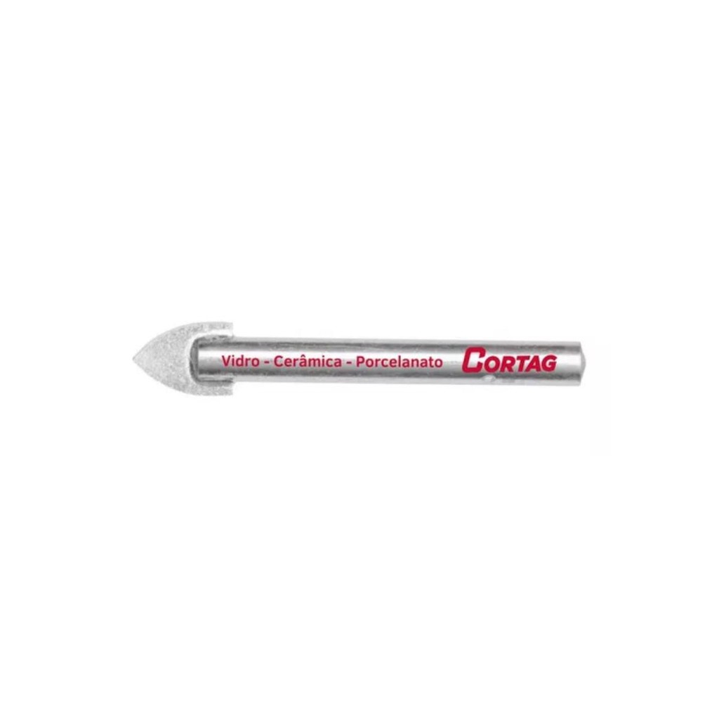 Broca 6,5 mm Furar Vidro Porcelanato Perfuraçao Piso Azulejo