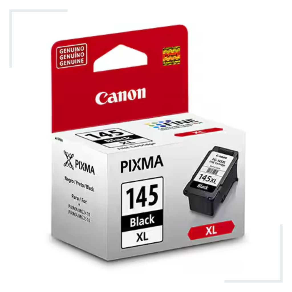 Cartucho Original Canon Black Pg-145 XL TS3110 IP2810 MG2410 3010 MG2510 MG-2910 TS3110 IP2810