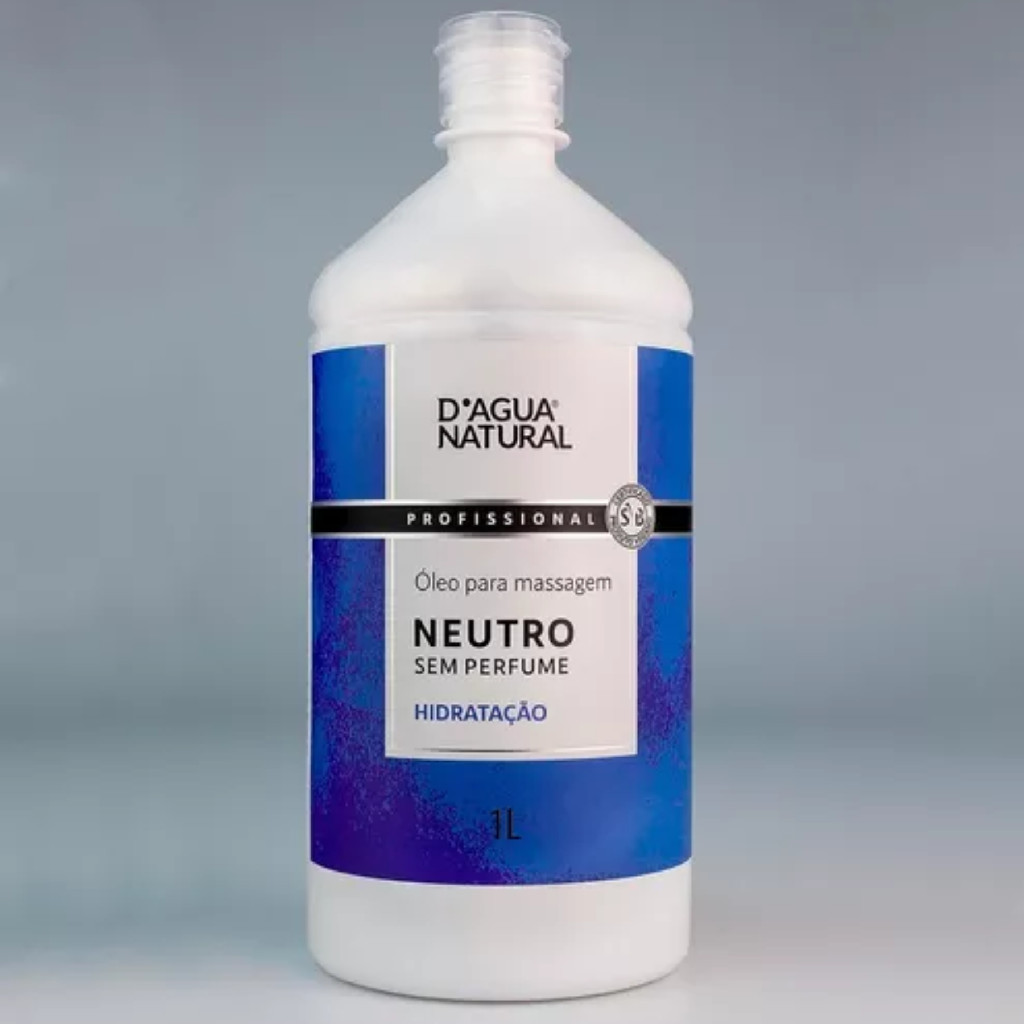 Pacote Duplo D'Água Natural: Óleo Para Massagem Neutro - 2 Unidades de 1L — imagem 2 de 2
