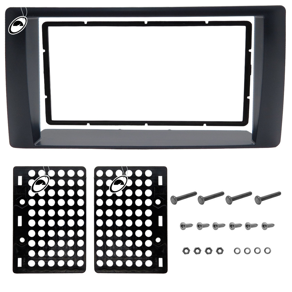 Moldura de Painel 2 Din 7" Polegadas S10 e Blazer 2001 a 2011 Pitbull Grafite