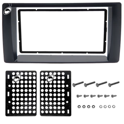 Moldura de Painel 2 Din 7" Polegadas S10 e Blazer 2001 a 2011 Pitbull Grafite