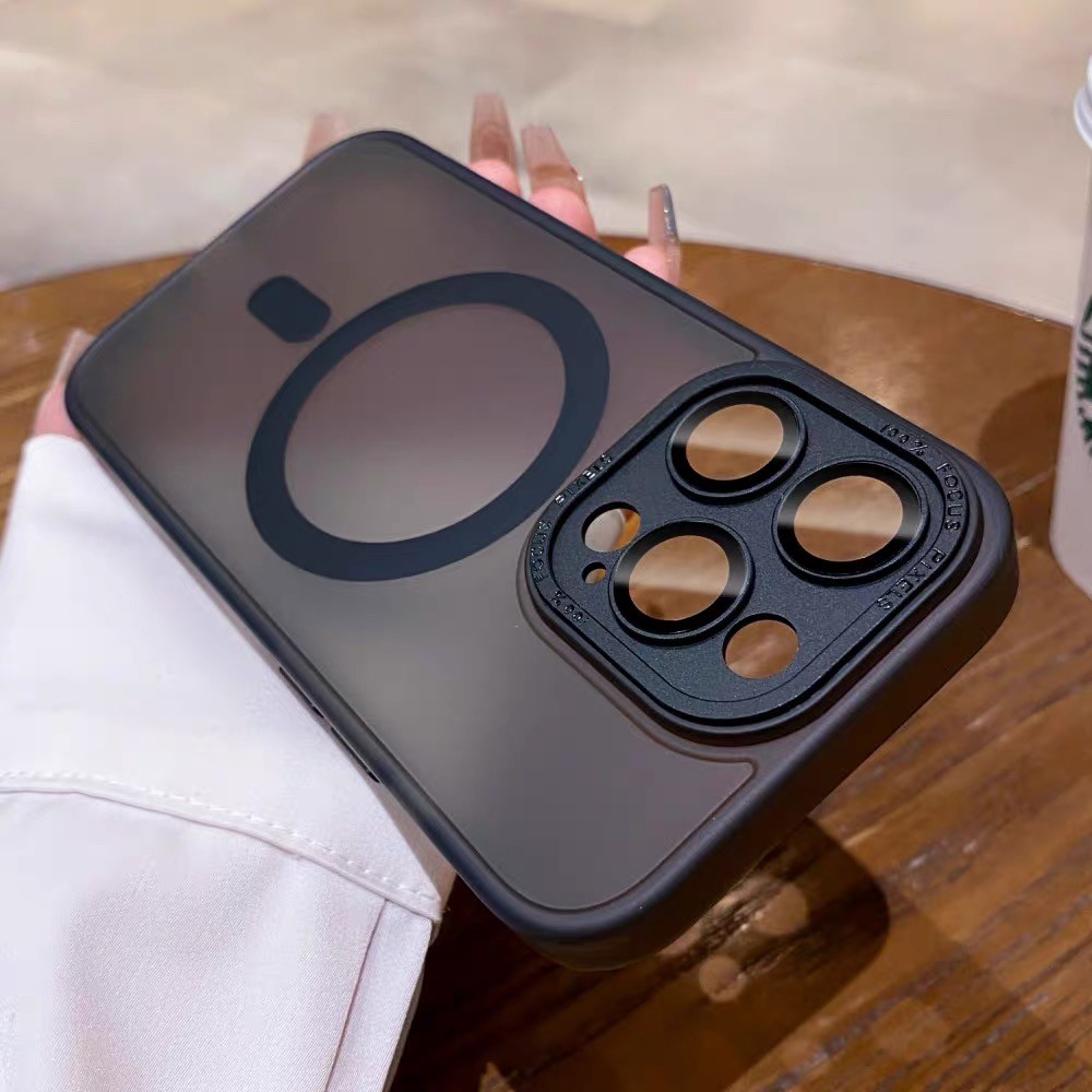 Capinha Capas de telefone com Magsafe Anti impacto Proteção Lente Para iPhone 16 15 14 13 12 11 Pro Max em Oferta na Shopee