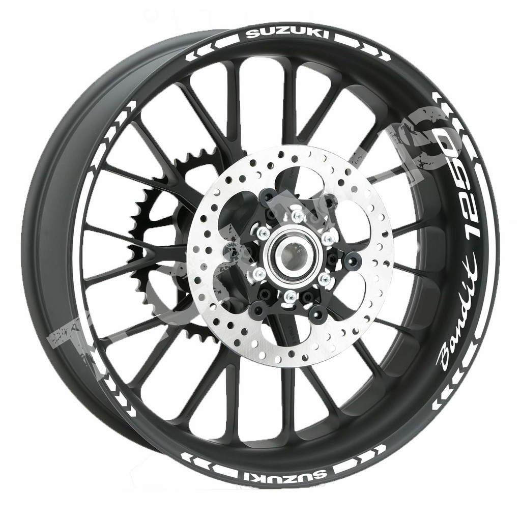 Kit Adesivos Refletivo De Rodas e Frisos para Moto Suzuki Bandit 1250 Bandit1250