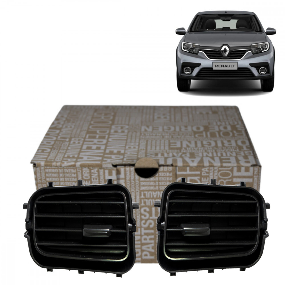 Par difusores ar central direito e esquerdo Renault Logan Sandero - Spare Parts and Accessories for Vehicles