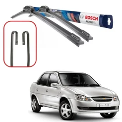 Par de Palheta Bosch Limpador de parabrisa Gm Corsa Classic 2003 Até 2015