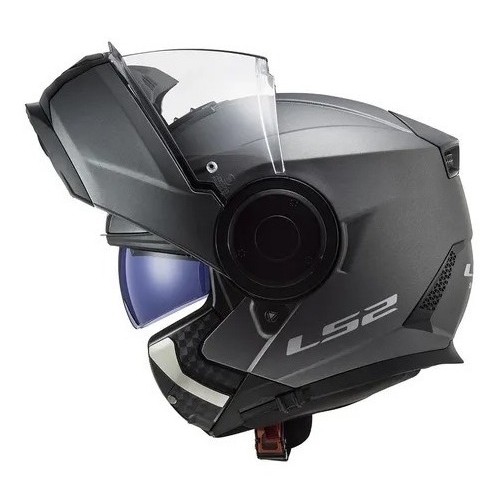 Capacete Ls2 Robocop Scope Ff902 Monocolor Titanium Fosco