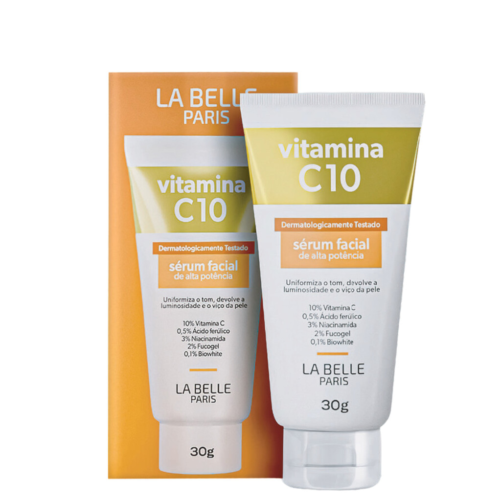 Sérum Facial Vitamina C 10 Antioxidante 30g La Belle Paris em Oferta na Shopee