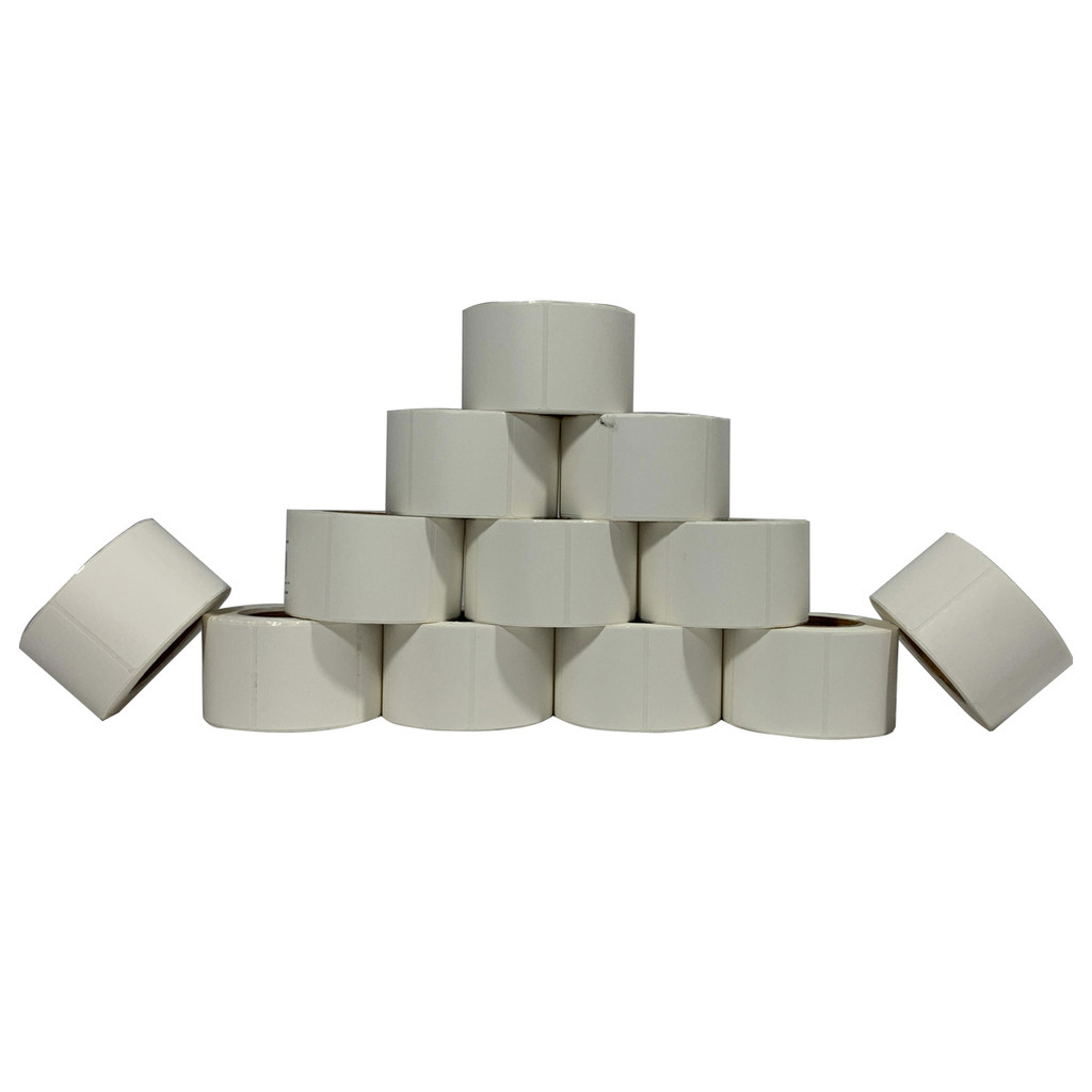 Kit 48 Rolos Etiqueta Termica Adesiva Branca 40x40 C/ 500 Unidades Zebra Elgin Balaça Toledo