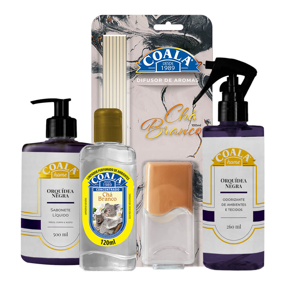 Kit Coala Home - Chá Branco + Orquídea Negra - Home & Living