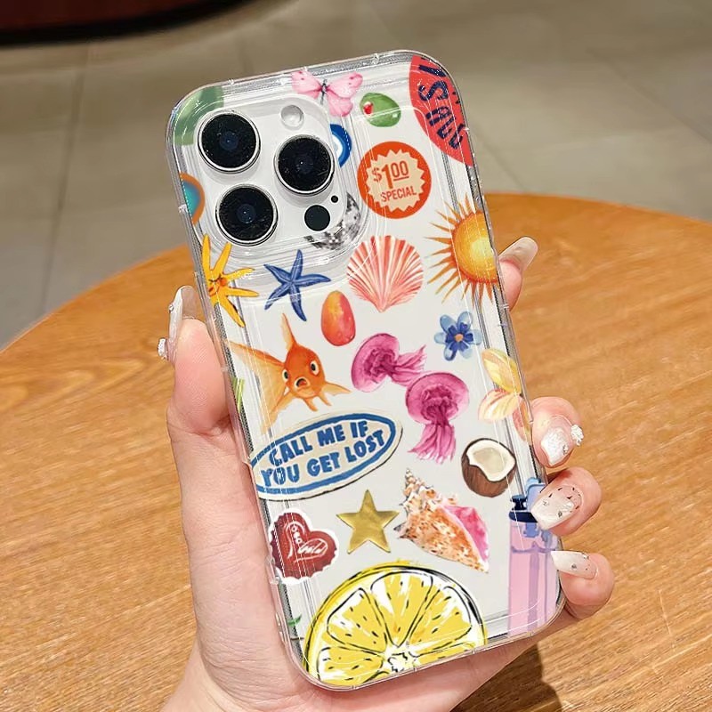 Mar Água-Viva Limão Caso De Telefone Para Samsung S25 S24 S23 Ultra S22 Plus S21 S20 FE A55 A35 A15 A54 A53 Macio Claro