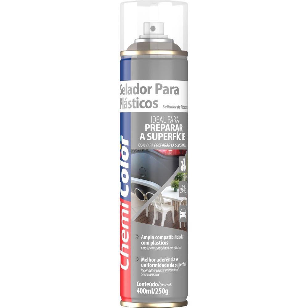 Selador Para Plásticos Spray Fundo Para Tinta Primer Base Plástico Automotivo Pintura Carro Moto em Oferta na Shopee