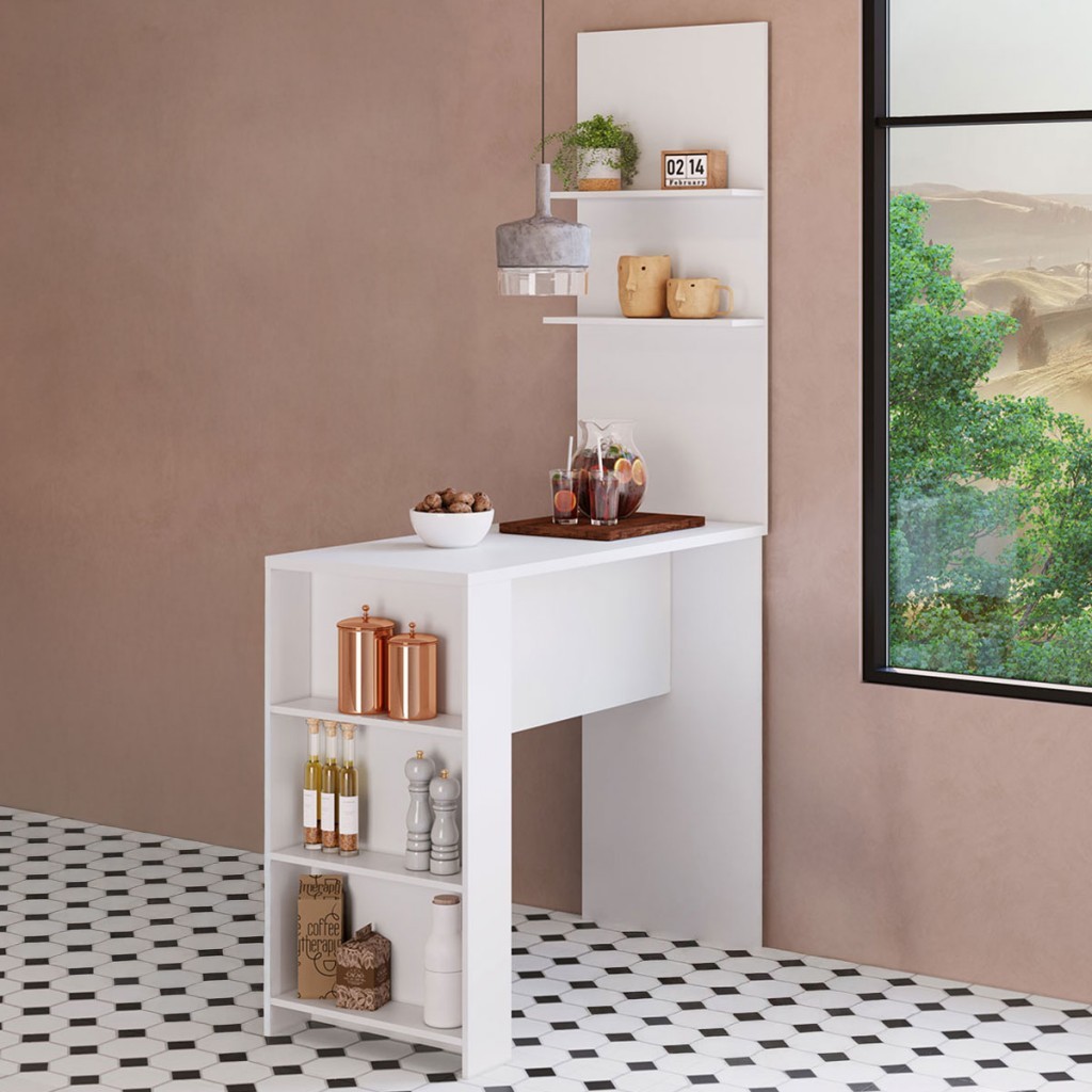 Bancada de Cozinha Nara 5 Prateleiras - Pnr Móveis em Oferta na Shopee