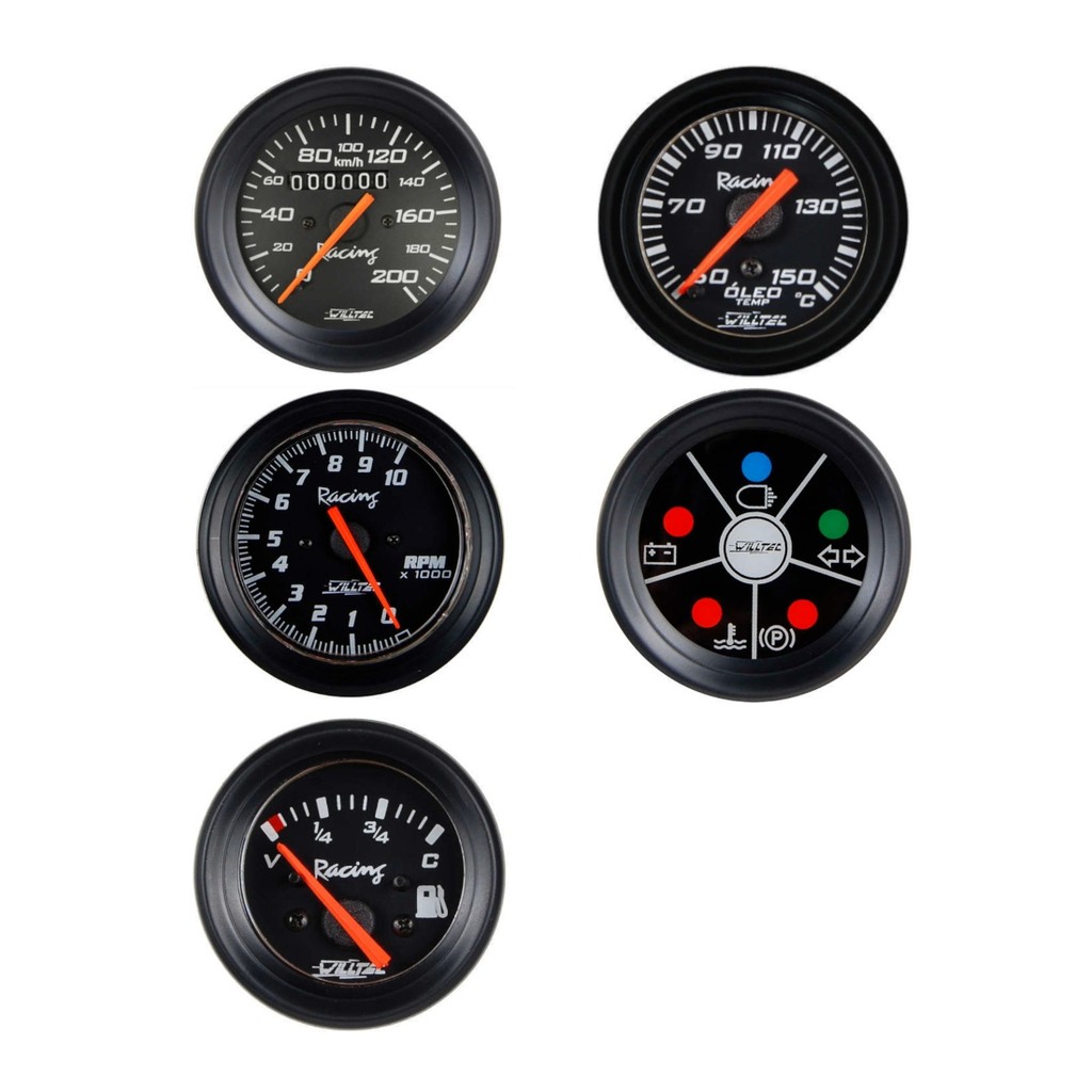 Velocimetro Rpm Combustivel Sinaleira Buggy Bugue Gaiola P