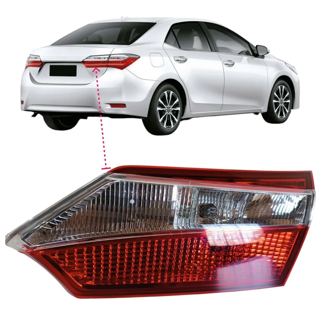 Lanterna tampa traseira Corolla 2015 2016 2017 Tampa S/ Led lado Direito original