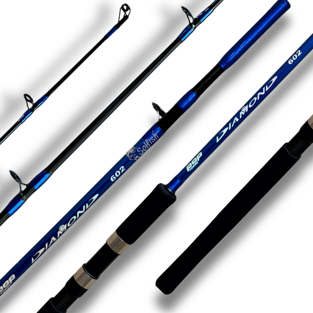 Vara Maciça Maruri Para Molinete Pop Diamond 1,80m 40lbs 2 Partes Pesca Pesada Embarcada Pesqueiros