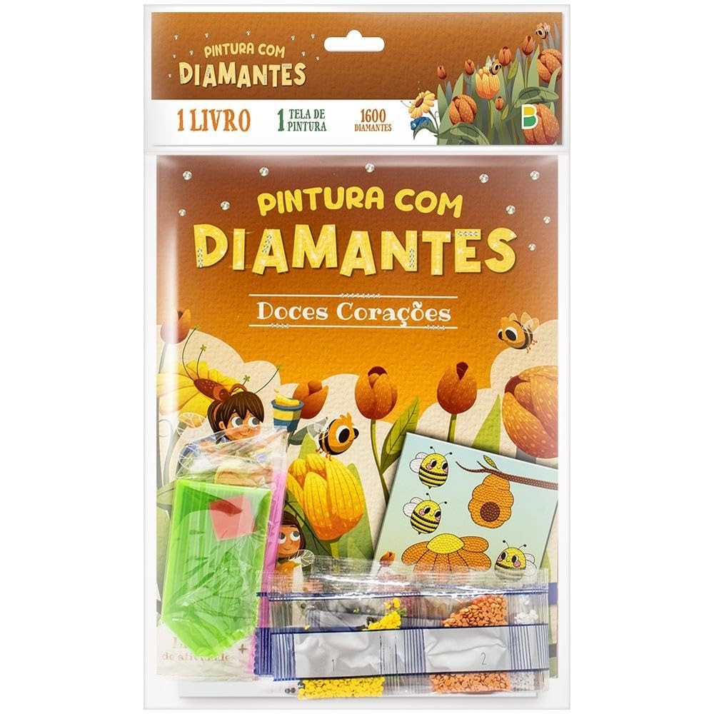 Pintura com Diamantes | Doces Corações em Oferta na Shopee