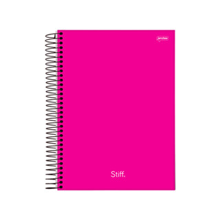 Caderno 15 Matérias Universitário Stiff - Jandaia CAPA:ROSA em Oferta na Shopee