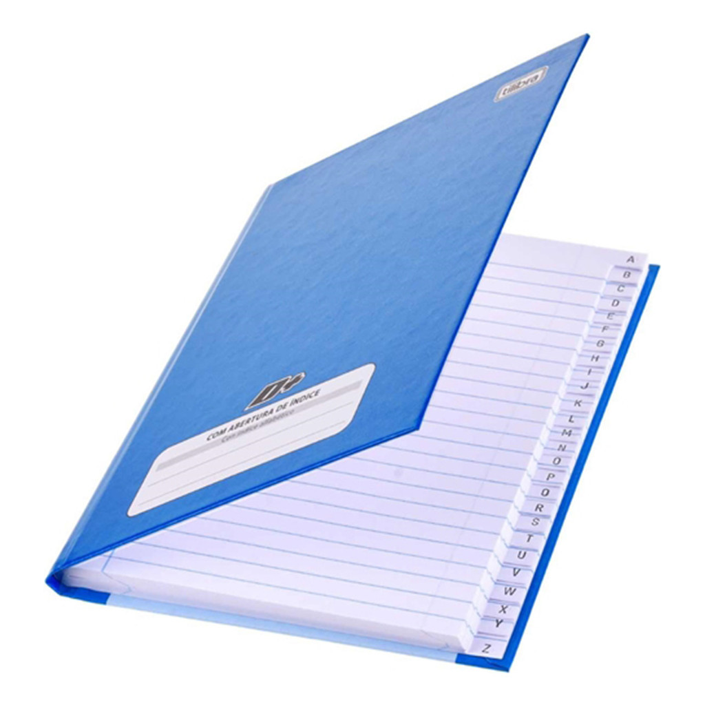 Caderno 1/4 Brochura C Indice Alfabetico Capa Dura D+ 96 Fls em Oferta na Shopee