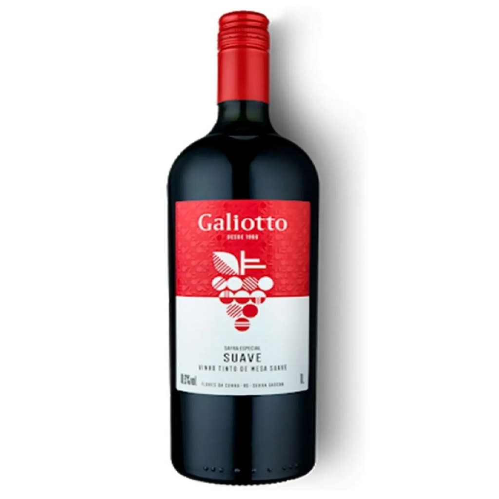 VINHO GALIOTTO TINTO SUAVE 1L