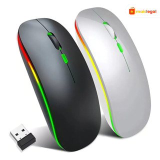 Mouse Wireless Recarregável Led Rgb 2.4 Ghz Sem Fio Barato em Oferta na Shopee