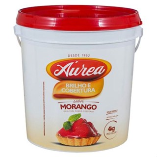Geleia de Brilho e Cobertura Morango 4kg - Aurea em Oferta na Shopee