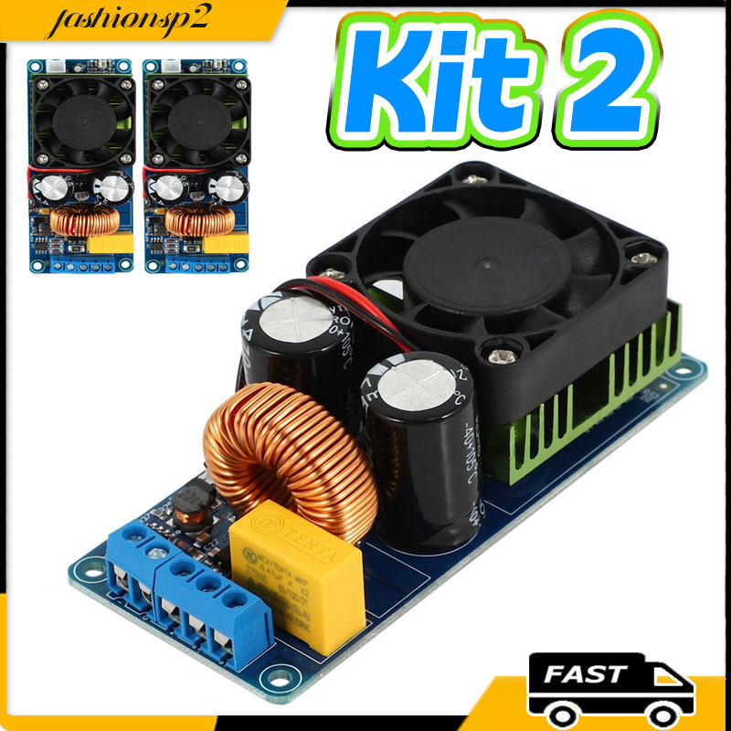 Kit 2 Amplificador Digital Monocanal Irs2092s Classe Dh 4-8 ohm