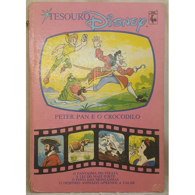 Livro Tesouro Disney - Peter Pan e o Crocodilo - Walt Disney - Editora Nova Cultural