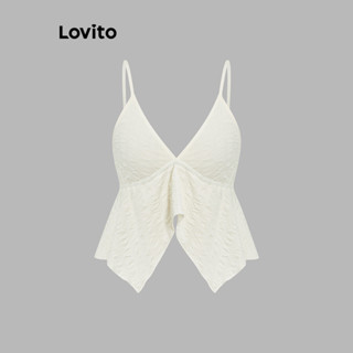 Lovito Casual Plain Fake 2 em 1 Regata para Mulheres L114AD131 em Oferta na Shopee