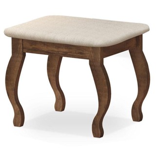 Banqueta Com Almofada Para Penteadeira Malbec ? Luapa em Oferta na Shopee