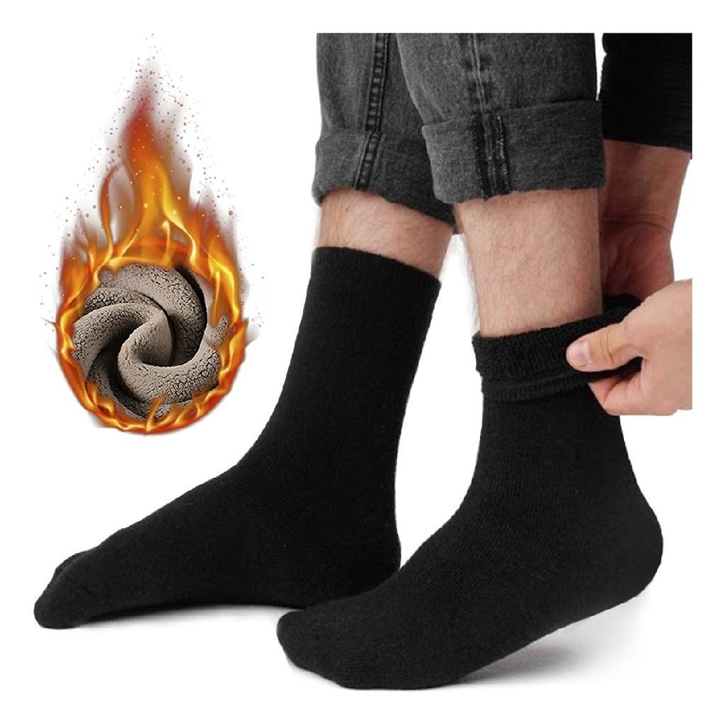 Kit 12 Meias Térmica Quente Inverno Grossa Conforto Proteção