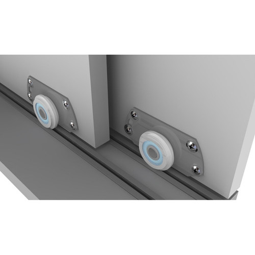 Ferragem Para Porta Correr Roldana Com Guia Inteligente 12cm