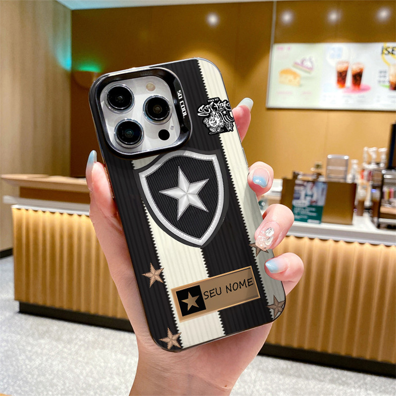 Capinha de celular personalizada Botafogo de equipe para iPhone x xr xs max 11 12 13 14 15 16 pro max 16 + 7 plus Capa em Oferta na Shopee