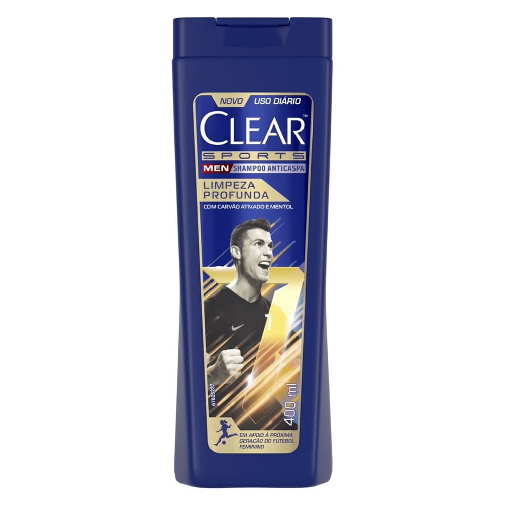 Shampoo Anticaspa Clear Sports Men Limpeza Profunda 400ml - Beauty
