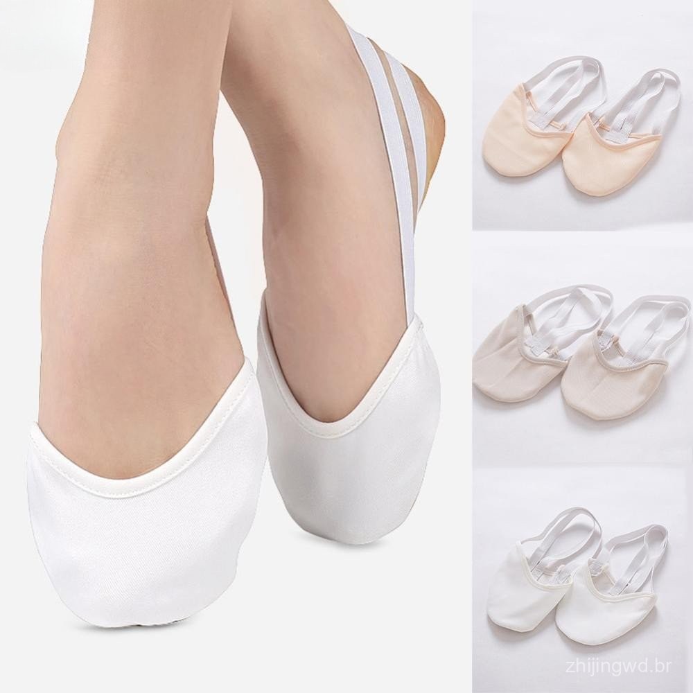 Sapatos de Ginástica Rítmica Meias Sólidas Acessórios de Arte de Ginástica Elásticas para Dança de Balé D1N6
