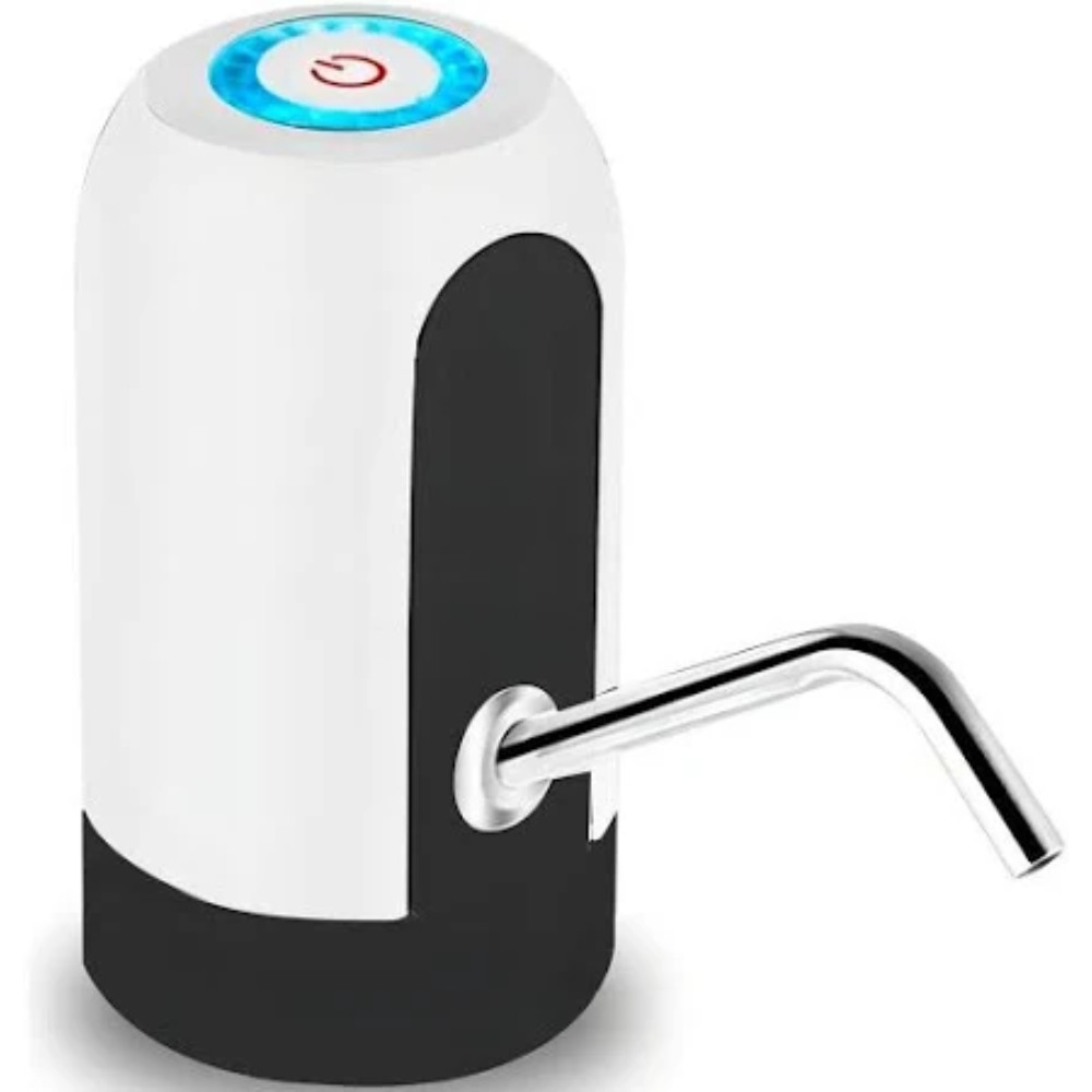 Bomba de água Elétrica - Pequena Branca Bateria recarregável via USB até 30 galões por carga