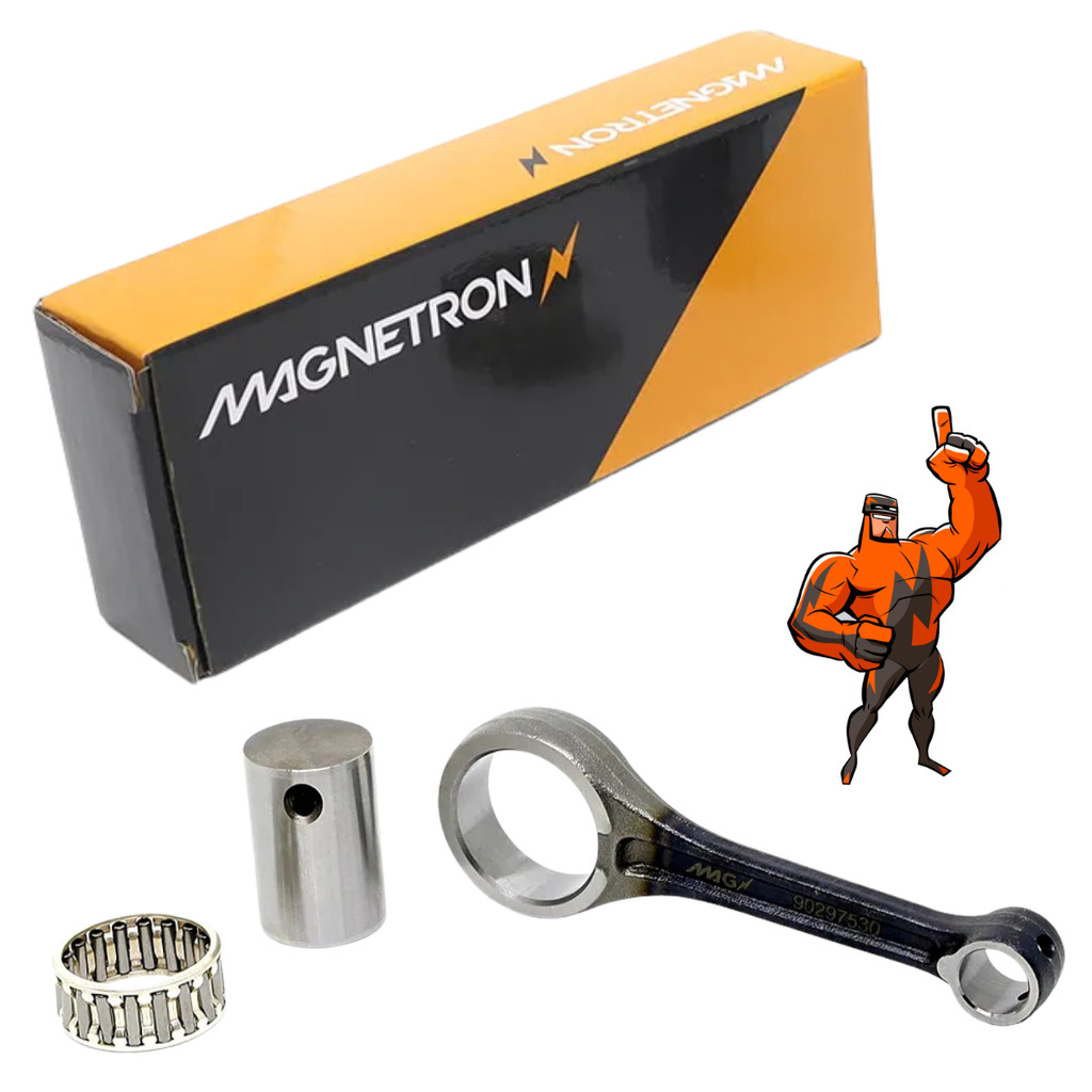 Biela Completa Forjada Honda Biz 110i 2016 até 2023 Original Magnetron - Pino 13mm