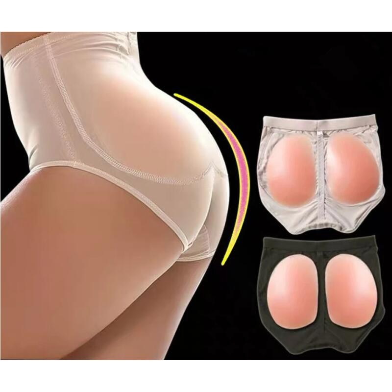 Calcinha Modeladora de Quadril para Mulheres com Enchimento de Silicone, Calcinha Redutora com Almofadas, Realçador de G
